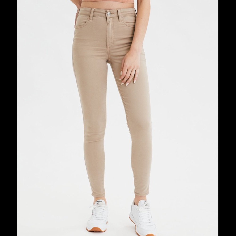 American Eagle Jegging Super Stretch Khaki